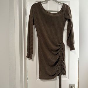 New with tags. Brown sweater dress. Size medium